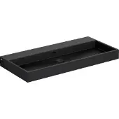 Clou Wash Me wastafel mat zwart keramiek B90xH8xD42cm