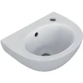 Ideal standard Eurovit - Fontein 35x26 cm, met overloop, kraangat rechts, wit E871601