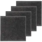 HEMA Gezichtsdoekjes 30x30 zware kwaliteit grijs - 4 stuks (donkergrijs)
