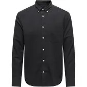 Only & Sons Overhemd 'Onsgudmund' zwart