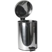 Gerimport RVS vuilnisbak/pedaalemmer 3 liter 24 cm - Pedaalemmers