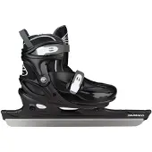 Nijdam Kinderschaatsen Verstelbaar - Noren Schaatsen - Zwart/Wit - Maat 30-33