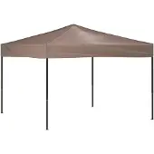 vidaXL - Partytent - inklapbaar - 3x3 - m - taupe