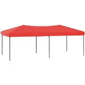vidaXL Partytent, opvouwbaar, rood, 3x6 meter