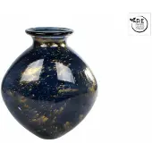 Coppens 3R vaas meguino neon XL zwart/goud glas 37x20x35cm |