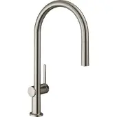 Hansgrohe Talis M54 ééngreeps keukenmengkraan 210 met uittrekbare uitloop, rvs look