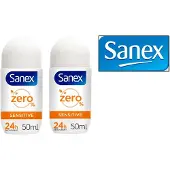 Sanex Deo Roller - Zero Sensitive 2 x 50 ml