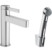 Hansgrohe finoris eengreeps wastafelmengkraan 110 met bidet handdouche en doucheslang 160 cm, chroom