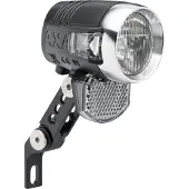Axa Blueline 50 T Fietskoplamp – LED Voorlicht – 50 Lux – Dynamo – Auto On Sensor – Steady Functie – 70 m Lichtbeeld – 4.000 m Zichtbaarheid – Clear Lens Technology