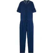 Scotch & Soda Indigo Tencel Denim Washed All In One With Beading Details | Maat: 34 | Jumpsuits Outlet | Dames | Blauw