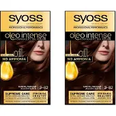 Syoss Haarverf Oleo Intense - 3-82 Subtiel Mahonie - 2 Stuks
