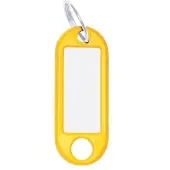 Wedo Unisex, Sleutelhanger, Sleutelhanger 18 mm met ring, geel, 100 stuks, Geel