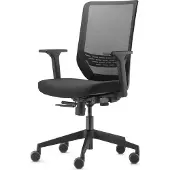 Trendoffice Dauphin To-Sync bureaustoel zwart