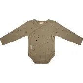 Little Indians newborn baby romper lange mouwen Dots - Sponge Jongens | Maat: 50