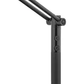 HELL Booglamp - vloerlamp Evolo, dimbaar, zwart, Woon-/ Eetkamer, metaal, Modern, booglamp