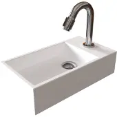 Sjithouse Furniture Polar fontein 40x22,5cm mat wit