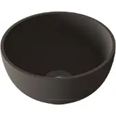 Sjithouse Furniture Ice ronde waskom 20cm solid surface mat antraciet