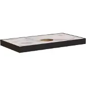 Sjithouse Furniture topblad rocky 40,5x22,5cm afvoergat midden donker grijs