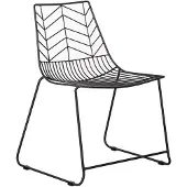 Dimehouse Tuinstoel Millie | metaal zwart 56x59x81x47.5 cm tuinstoelen | NADUVI