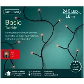 Lumineo Fonkelverlichting LED buiten rood 18 meter