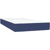 vidaXL Pocketveringmatras voor kinderen medium 80x160 cm stof blauw