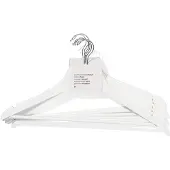 HEMA Kledinghangers wit hout - 6 stuks