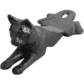Esschert Design Esschert deurstopper liggende kat - 0.5 kg - gietijzer - zwart - 16 x 8 x 7 cm - Deurstoppers
