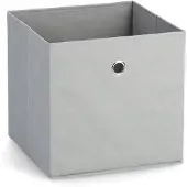 Zeller opbergmand/kastmand - 22 liter - lichtgrijs - 28 x 28 x 28 cm - Opbergmanden