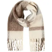 Vero Moda Sjaal 'VMIvy' beige / bruin / lichtgrijs
