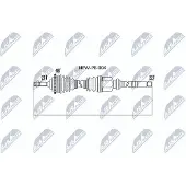 NTY Aandrijfas NPW-PE-004
