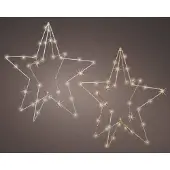 Décoris Decorismicro Led Open Stermetaal Lichtsnoer - 40 Led's - Warm Wit - 38cm - Binnen