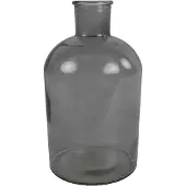 Countryfield vaas - grijs/transparant - glasA - apotheker fles - D17 x H31 cm - Vazen