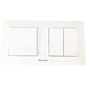 Panasonic -Schakelaar Combinatie-Wit-Randaarde-Compleet-Karre Plus Serie