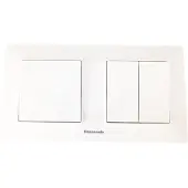Panasonic -Schakelaar Combinatie-Wandcontactdoos-Wit-Randaarde-Arkedia Slim Serie