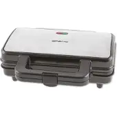 Emerio ST-125833 Tosti-apparaat RVS, Zwart
