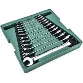 Sata ST09040-02 - 12-delige Ringratelsleutelset - 8-19mm - Levenslange Garantie