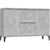 vidaXL Dressoir 102x35x70 cm bewerkt hout betongrijs