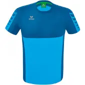 Erima Functioneel shirt blauw / cyaan blauw / grijs