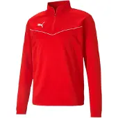 Puma Sportsweatshirt 'TeamRise' rood / wit