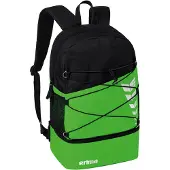 Erima Sportrugzak groen / zwart / wit