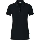Jako Organic Polo Stretch, damesmodel - zwart