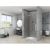 Van Rijn ST08 douchedeur met helder glas 85-95cm chroom
