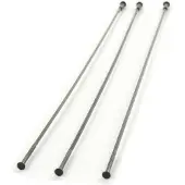 Zipp CX Ray Zwart Chroom externe rechte 3-spaaks kit || Maat: 226