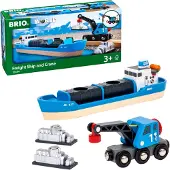 BRIO vrachtschip en kraan |