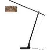 Good &Mojo Vloerlamp java bamboe zwart/naturel 175x50x207cm