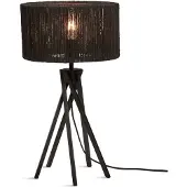 Good&Mojo Bamboe LED Tafellamp Iguazu | 1X E27 Max 40W | Black