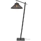 Good&Mojo Bamboe LED Staande Lamp Tahiti | 1X E27 Max 60W | Black