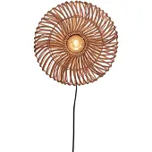 Good&Mojo Wandlamp Zanzibar, hout licht, Woon-/ Eetkamer, Hout, Wandlamp hout