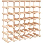 vidaXL Wijnrek voor 42 flessen 68,5x23x68,5 cm massief grenenhout
