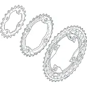 Shimano kettingblad 22t deore / slx fc-m612 22t-an